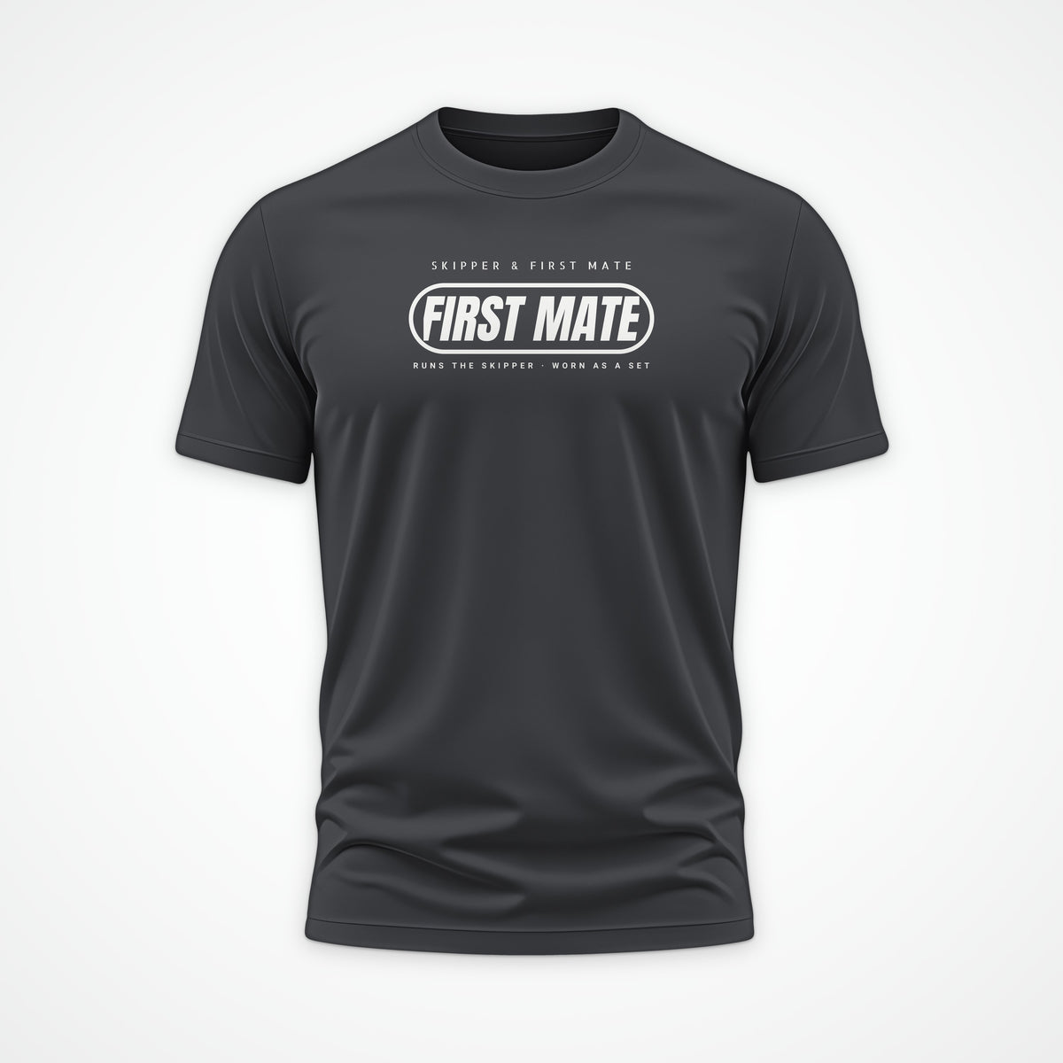 Skipper and First Mate First Mate Tee in Anthracite