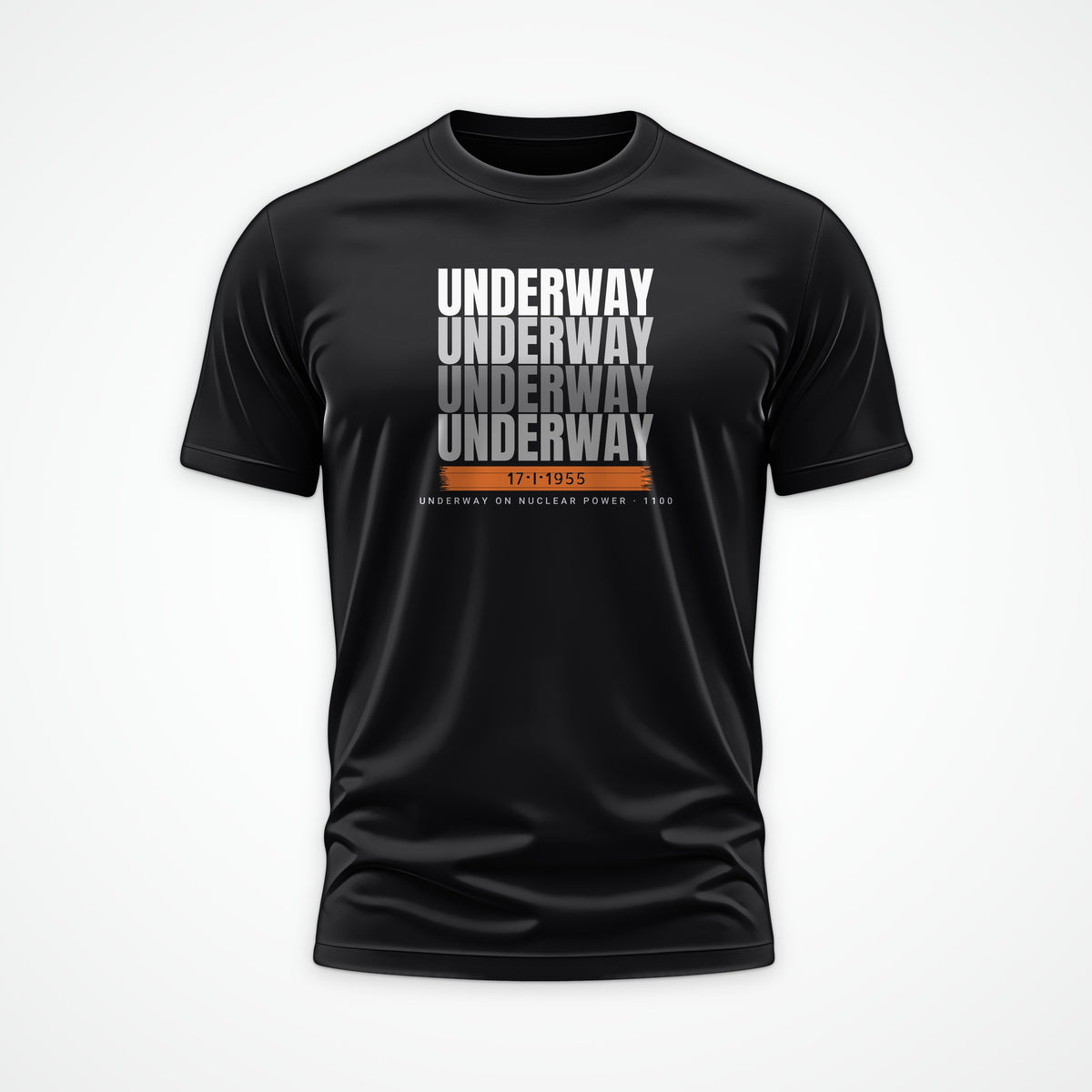 Underway on Nuclear Power Echo Tee in Black