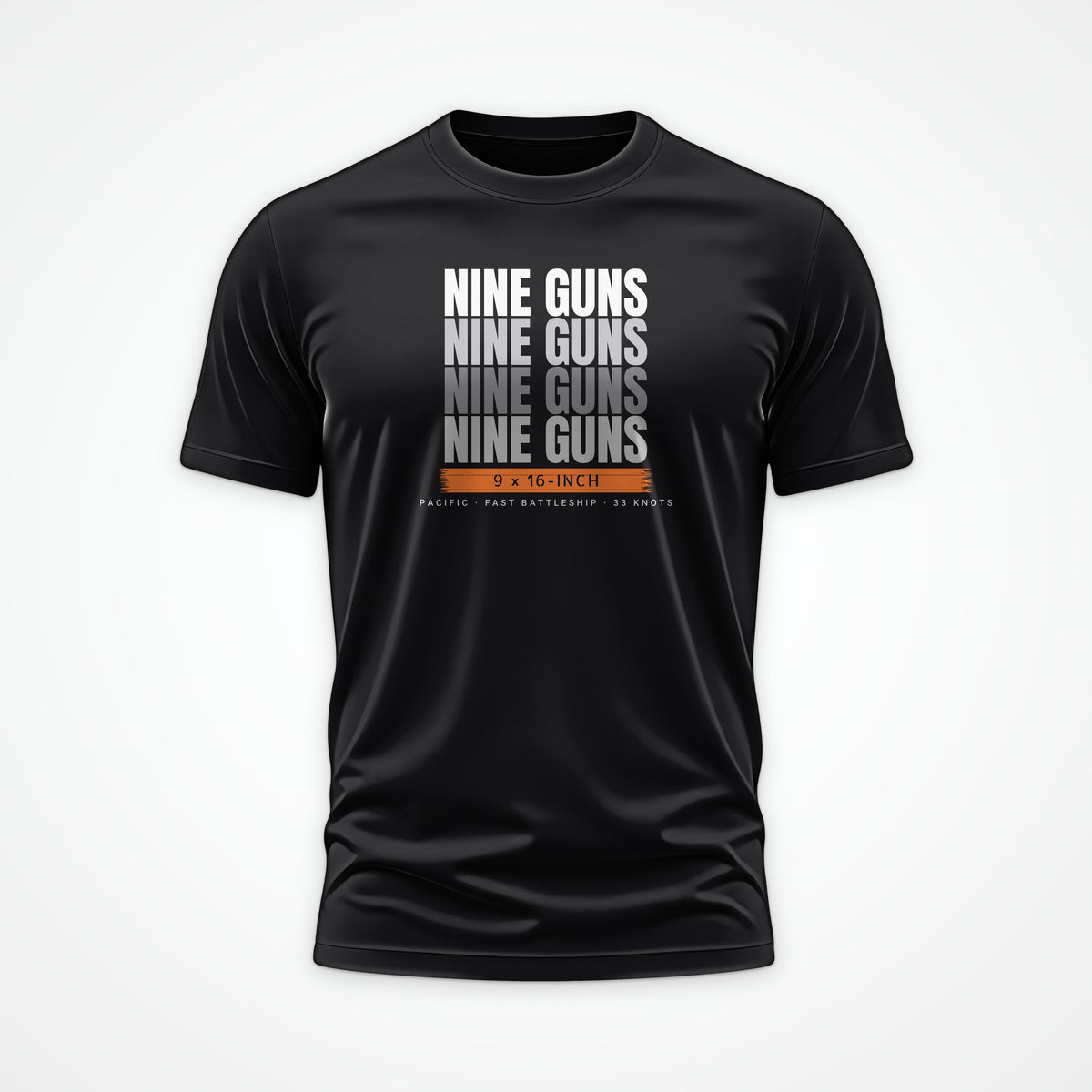 Nine Guns Pacific Echo Tee in Black