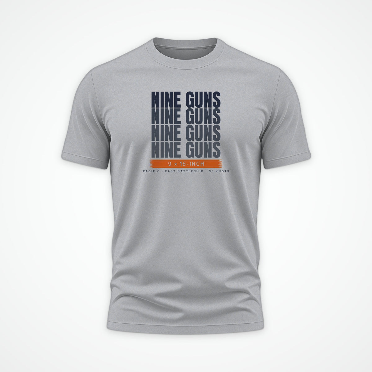 Nine Guns Pacific Echo Tee in Heather Grey