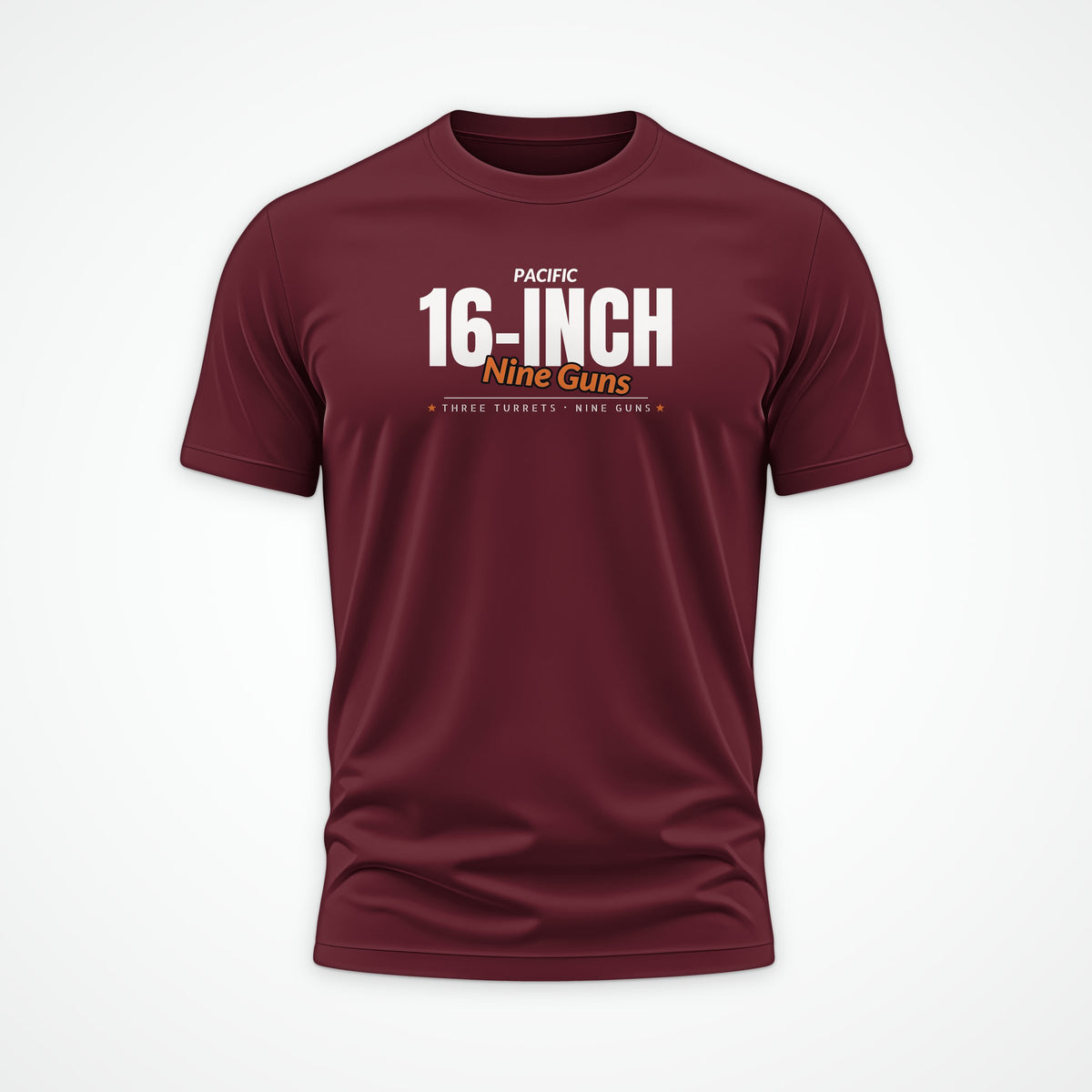 Nine Guns Pacific Club Tee in Burgundy