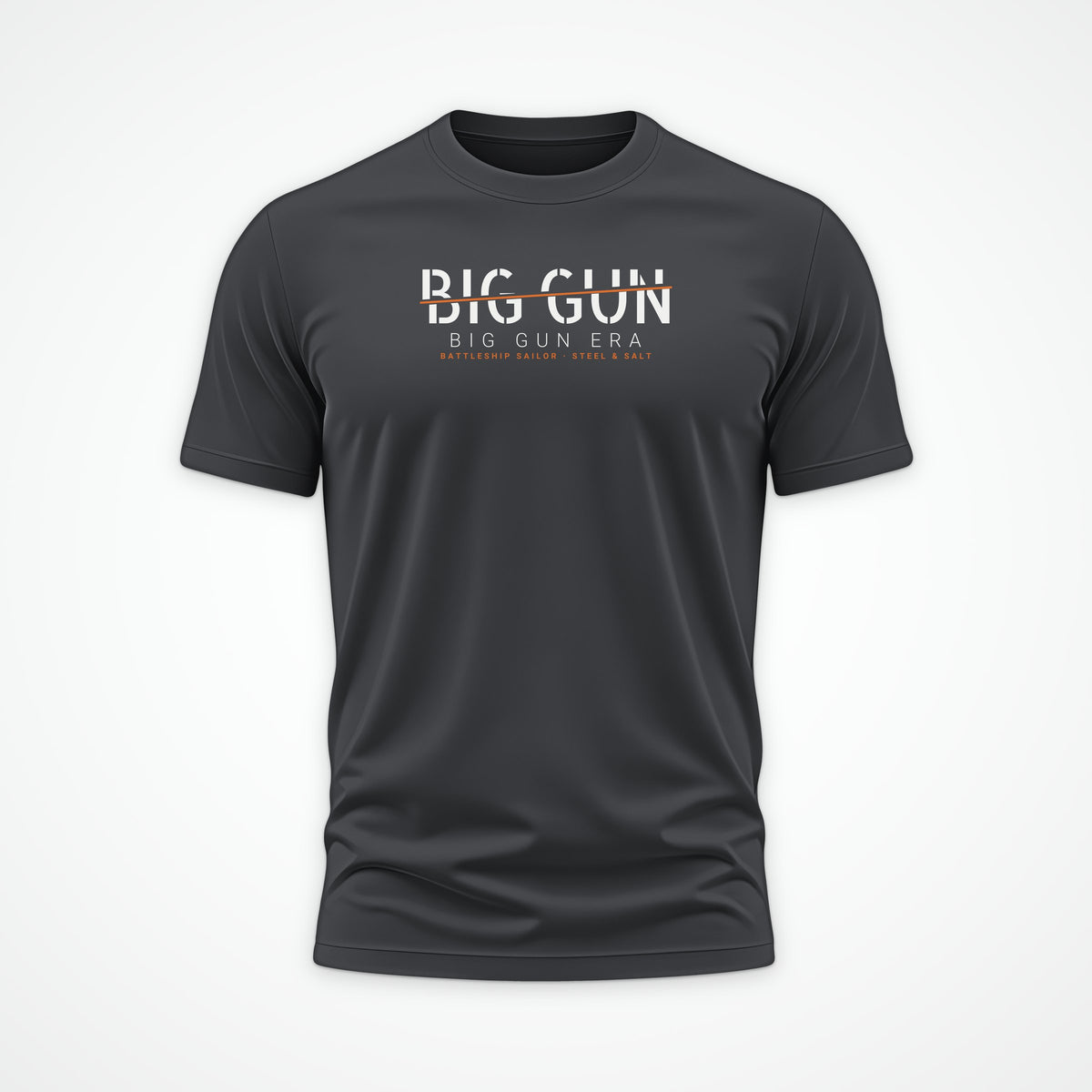 Big Gun Era Sliced Tee in Anthracite