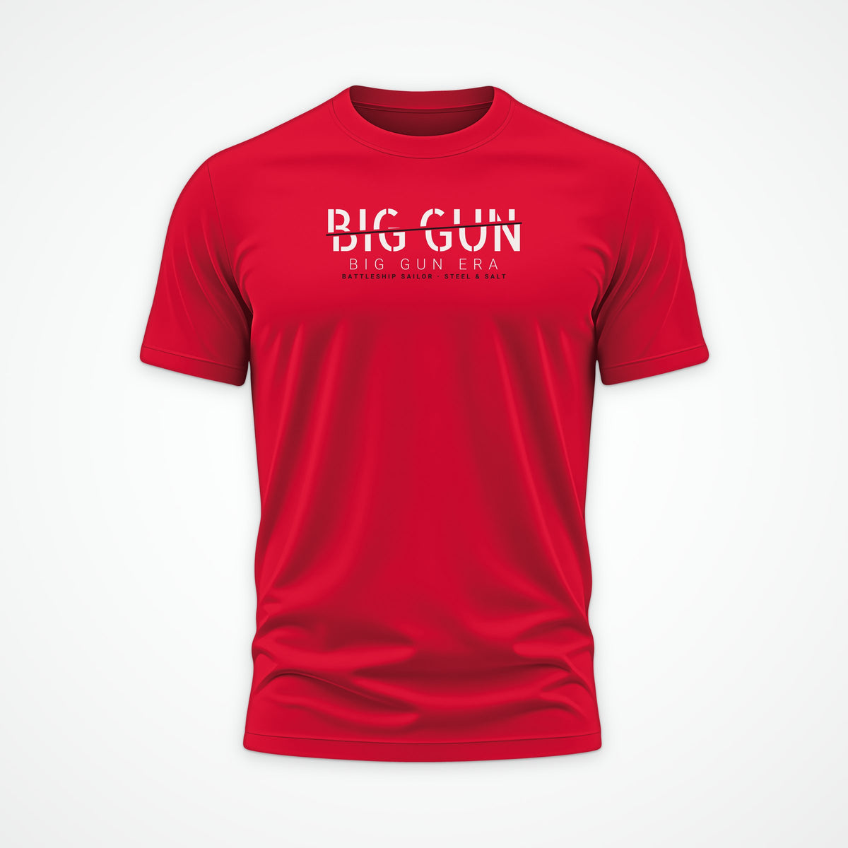 Big Gun Era Sliced Tee in Red