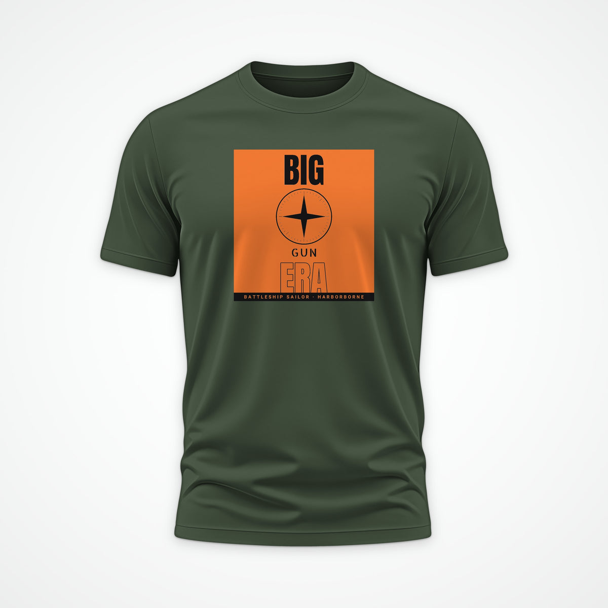 Big Gun Era Poster Tee in Olive