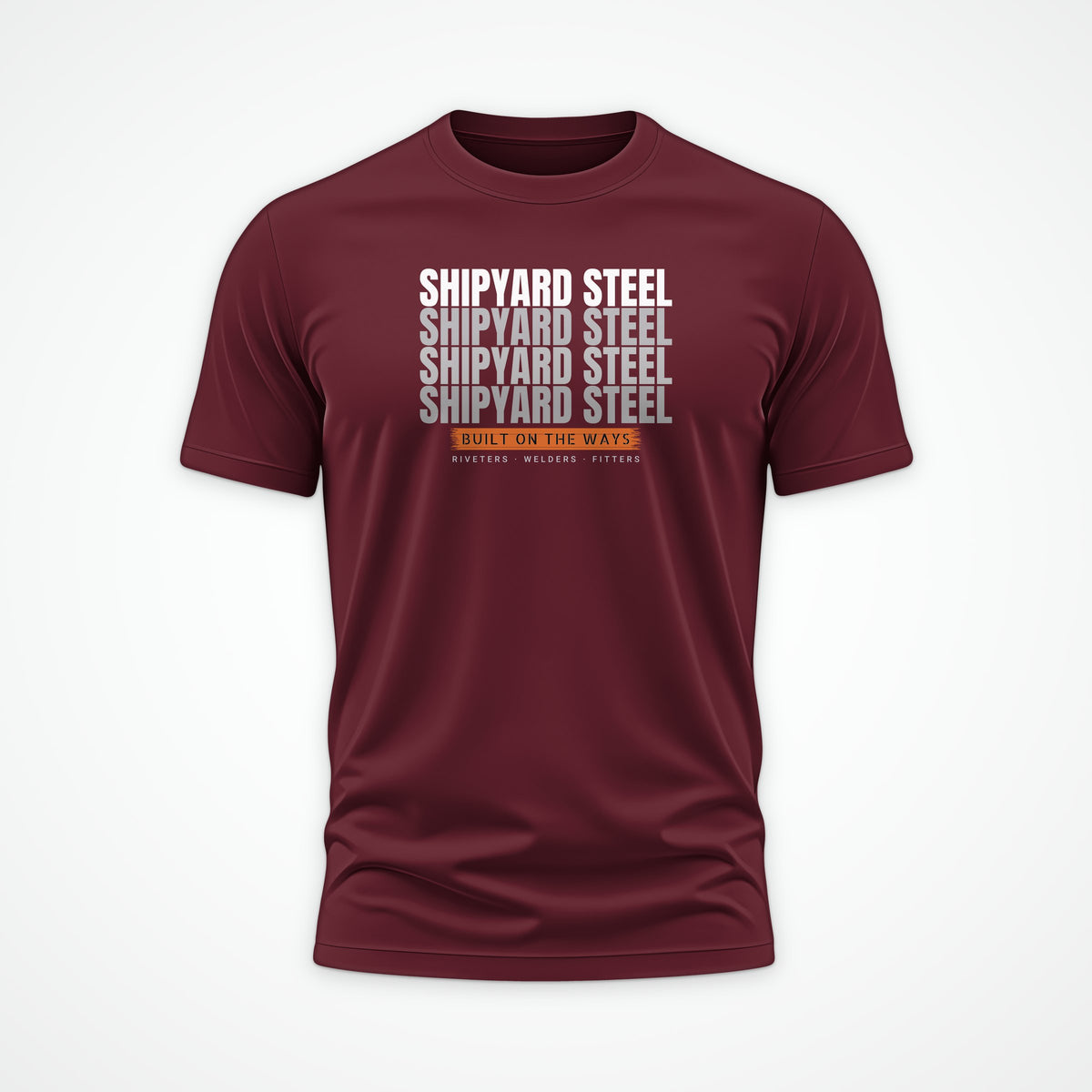 Shipyard Steel Echo Tee in Burgundy