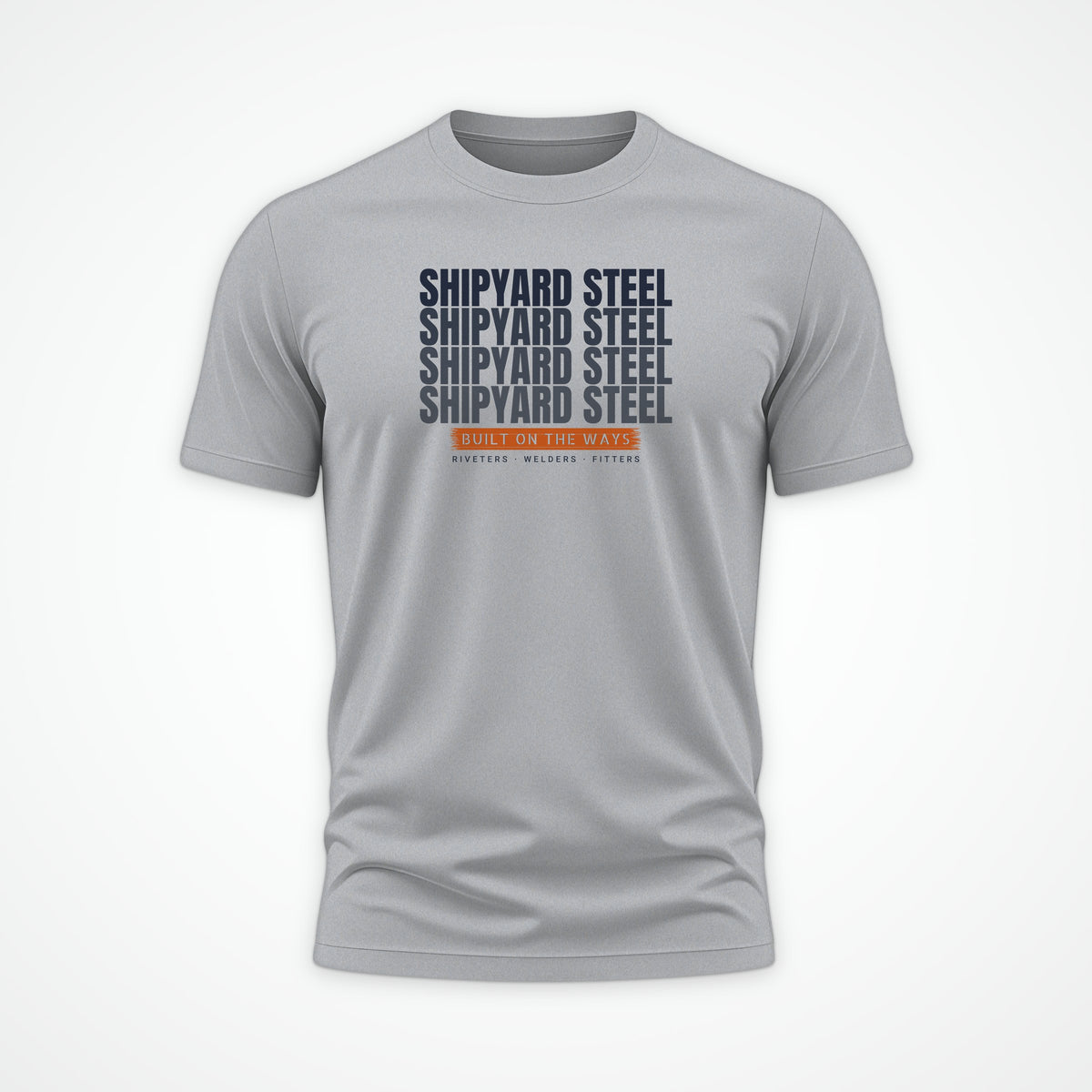 Shipyard Steel Echo Tee in Heather Grey