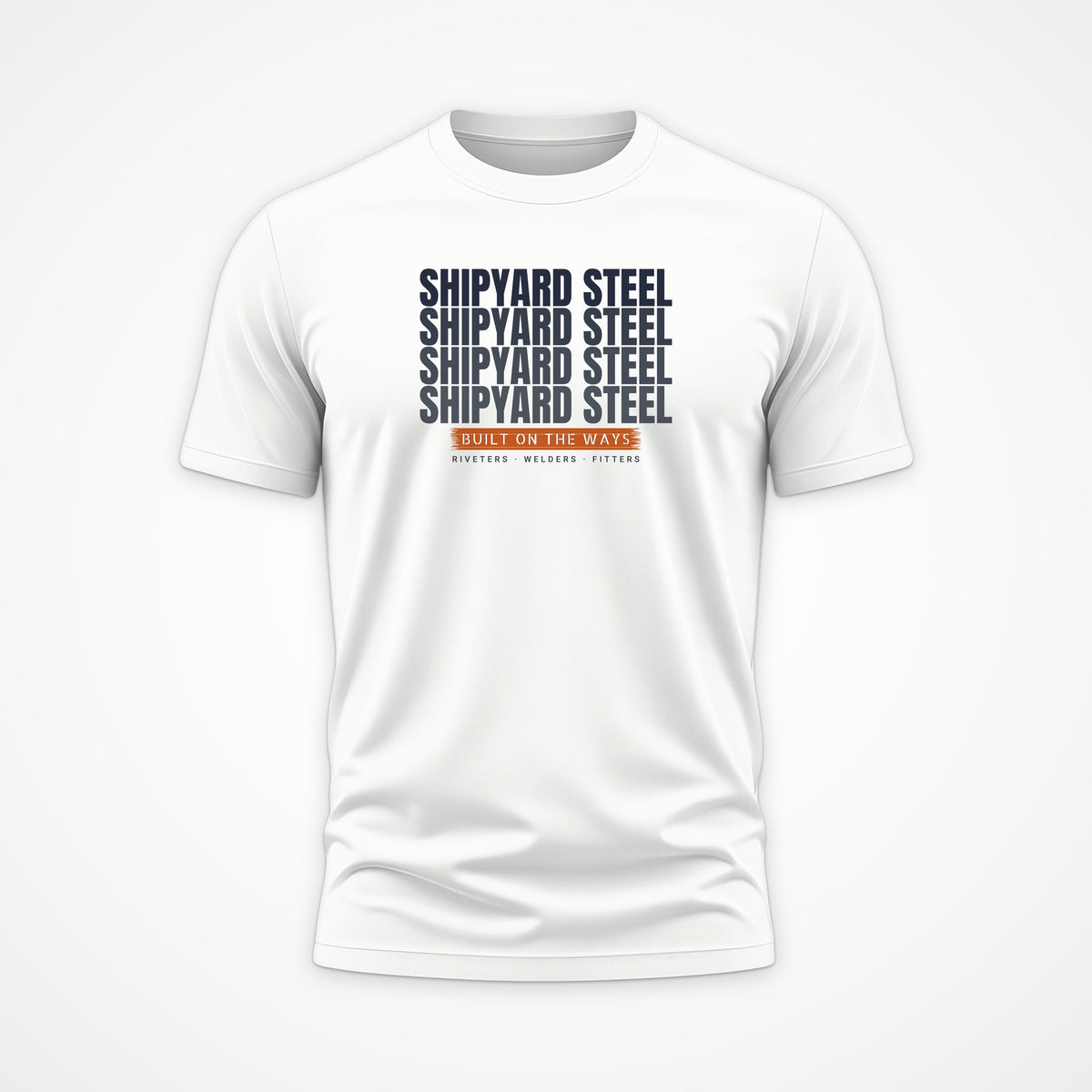 Shipyard Steel Echo Tee in White