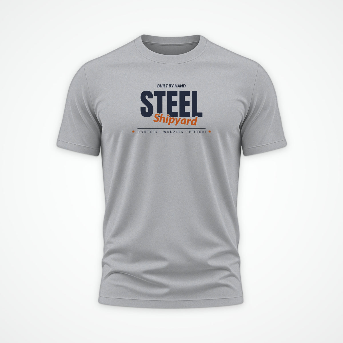 Shipyard Steel Club Tee in Heather Grey