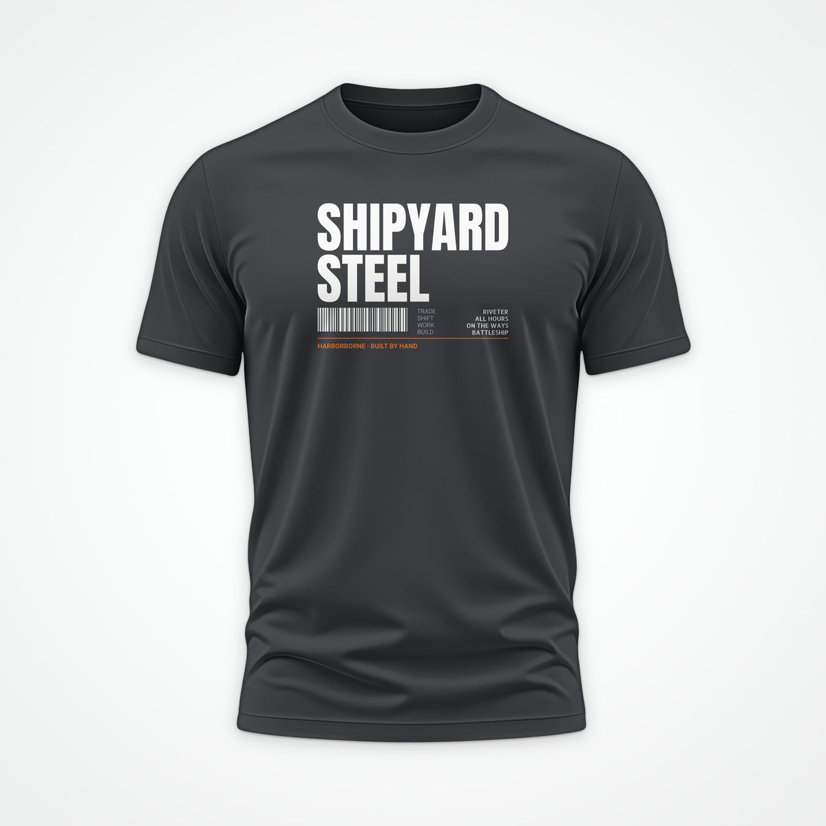 Shipyard Steel Tag Tee in Anthracite