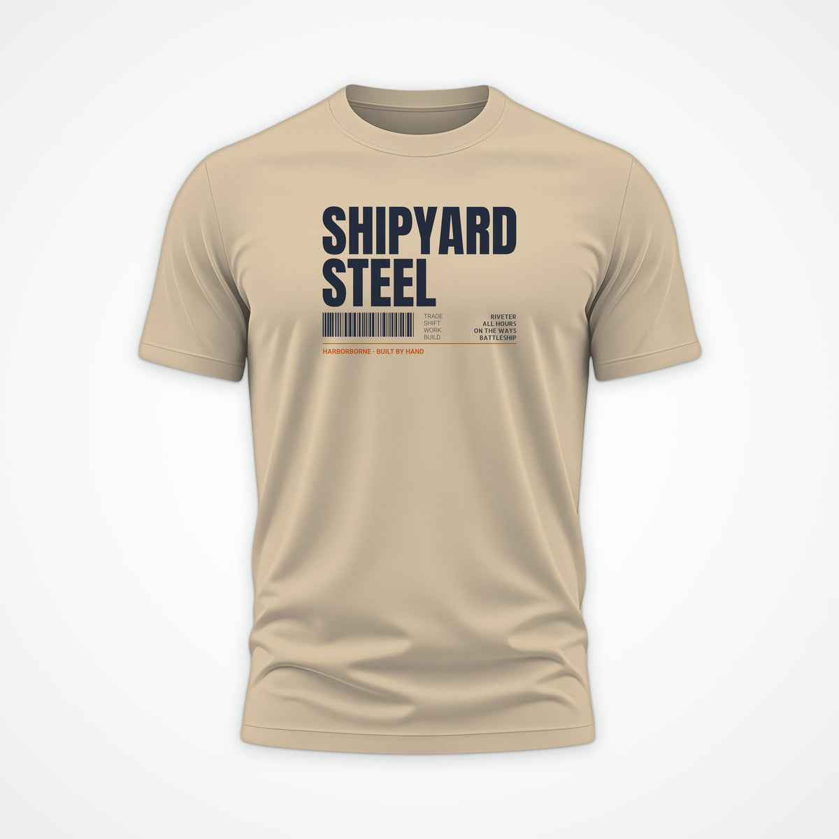 Shipyard Steel Tag Tee in Desert Dust