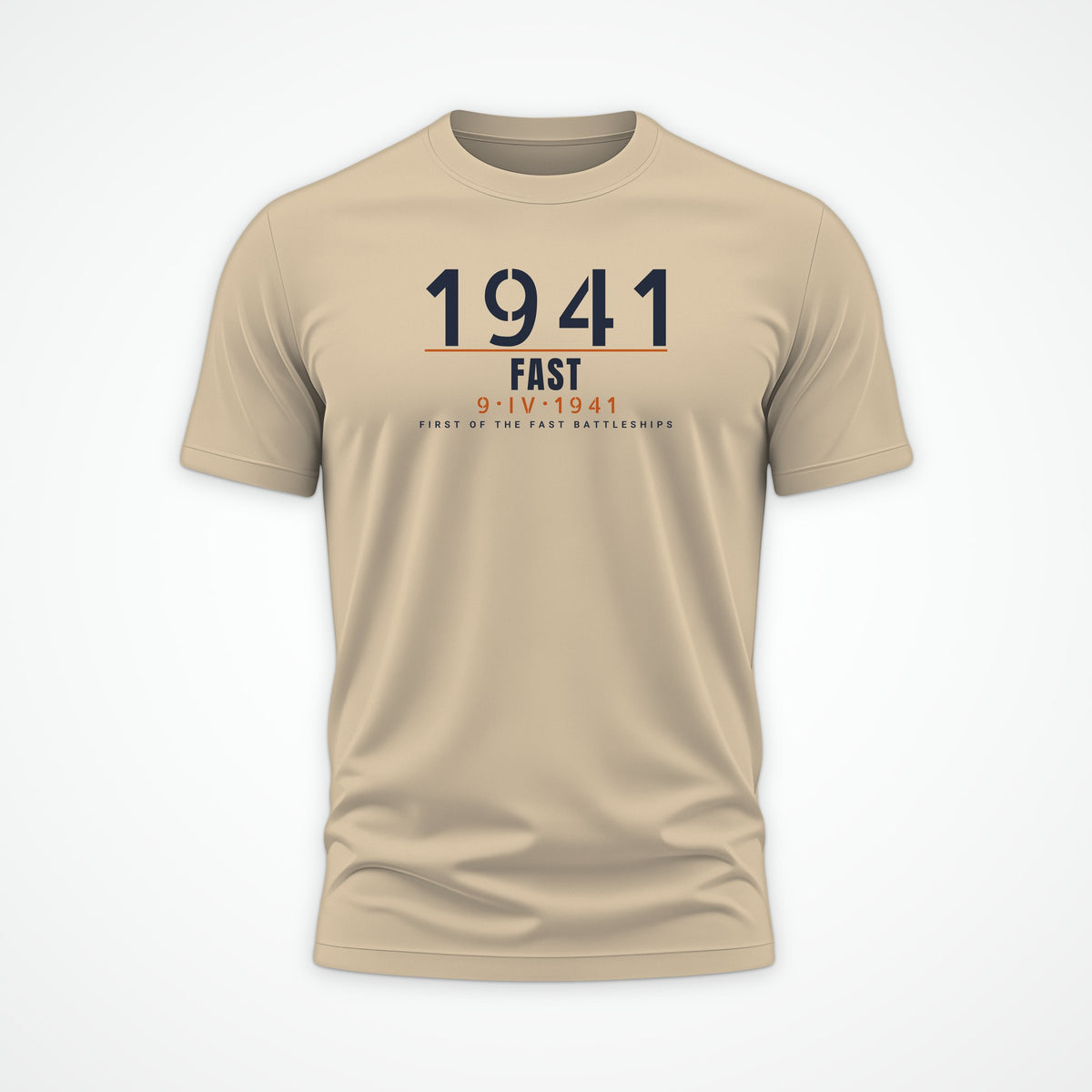 Fast Battleship 1941 Timestamp Tee in Desert Dust