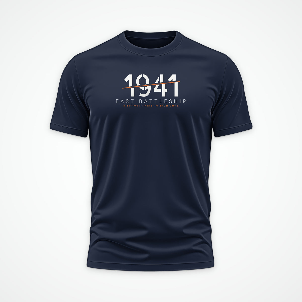 Fast Battleship 1941 Sliced Tee in French Navy