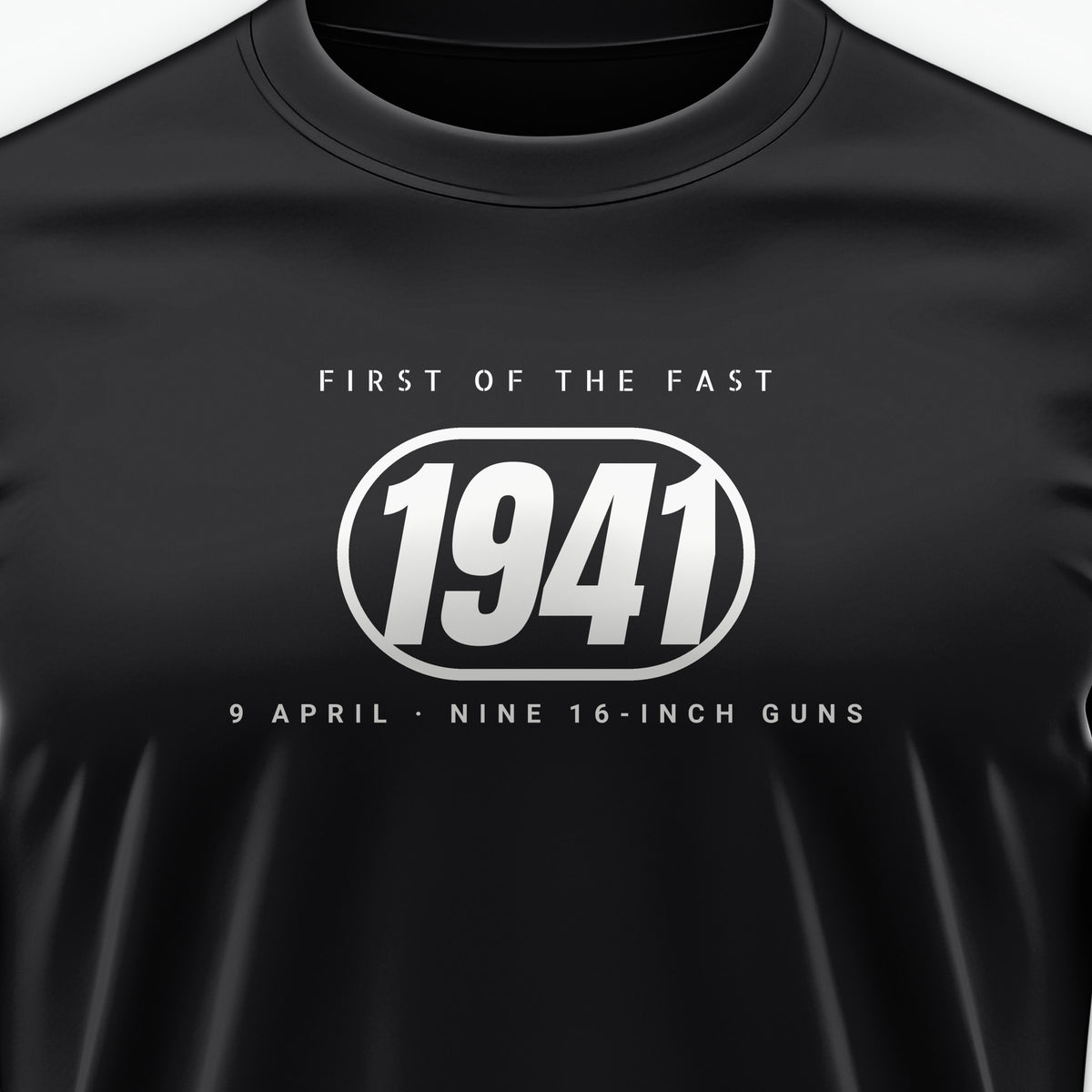 Fast Battleship 1941 Pill Tee, front print detail