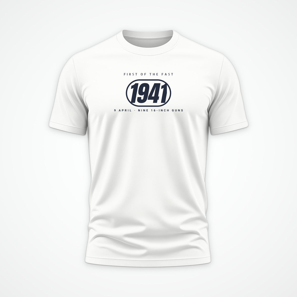 Fast Battleship 1941 Pill Tee in White
