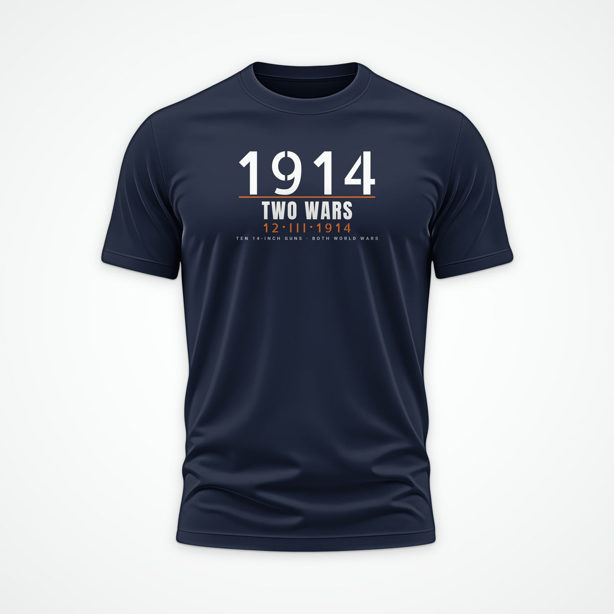 Two-War Battleship Timestamp Tee in French Navy