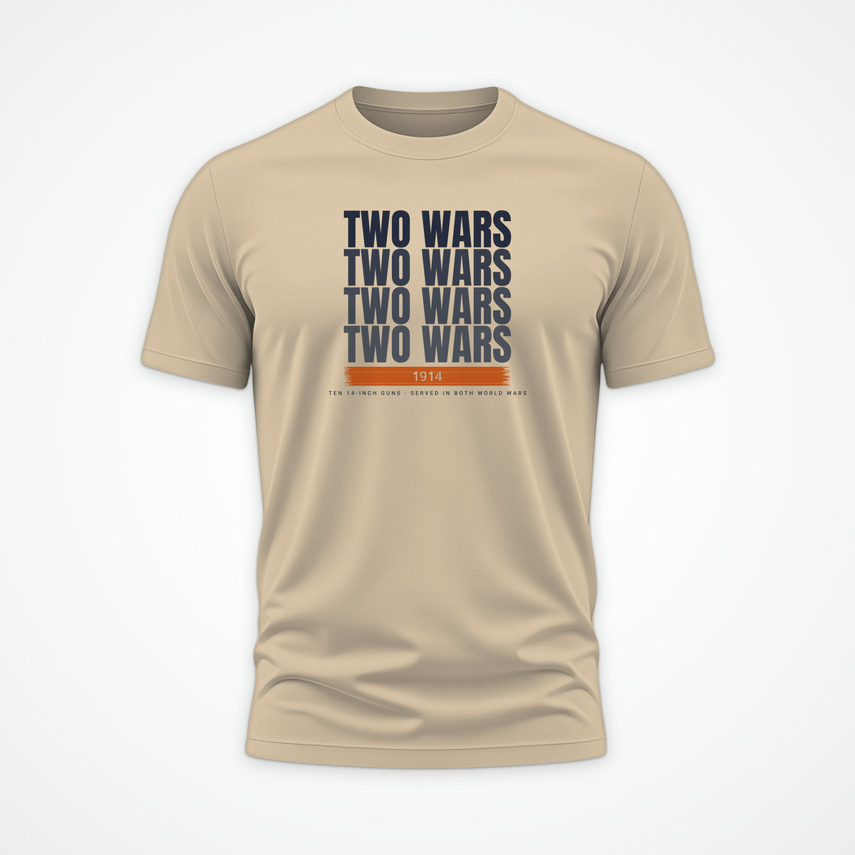 Two-War Battleship Echo Tee in Desert Dust