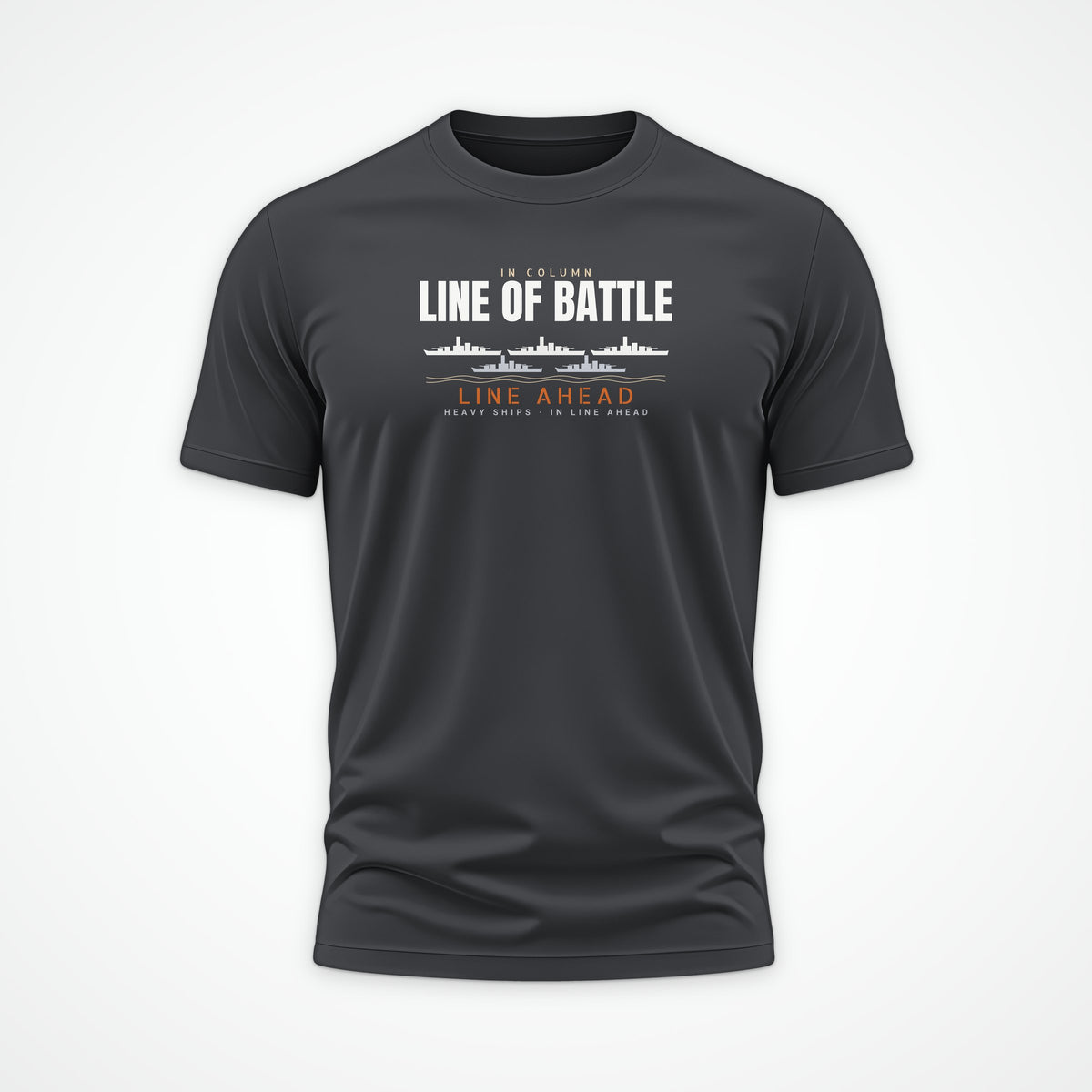 Line of Battle Row Tee in Anthracite