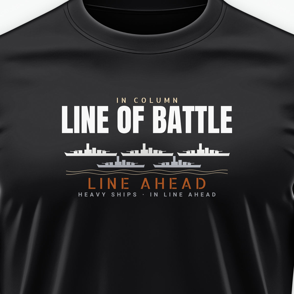 Line of Battle Row Tee, front print detail
