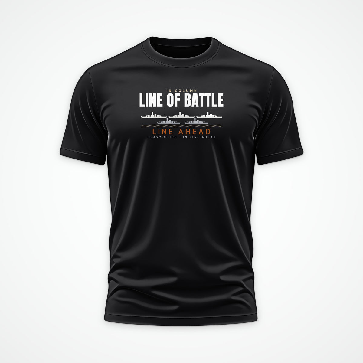 Line of Battle Row Tee in Black