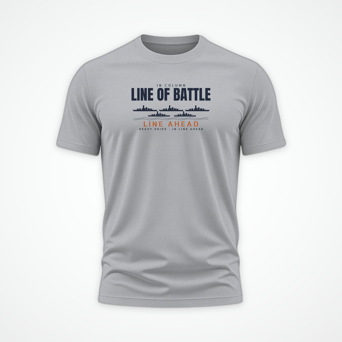 Line of Battle Row Tee in Heather Grey