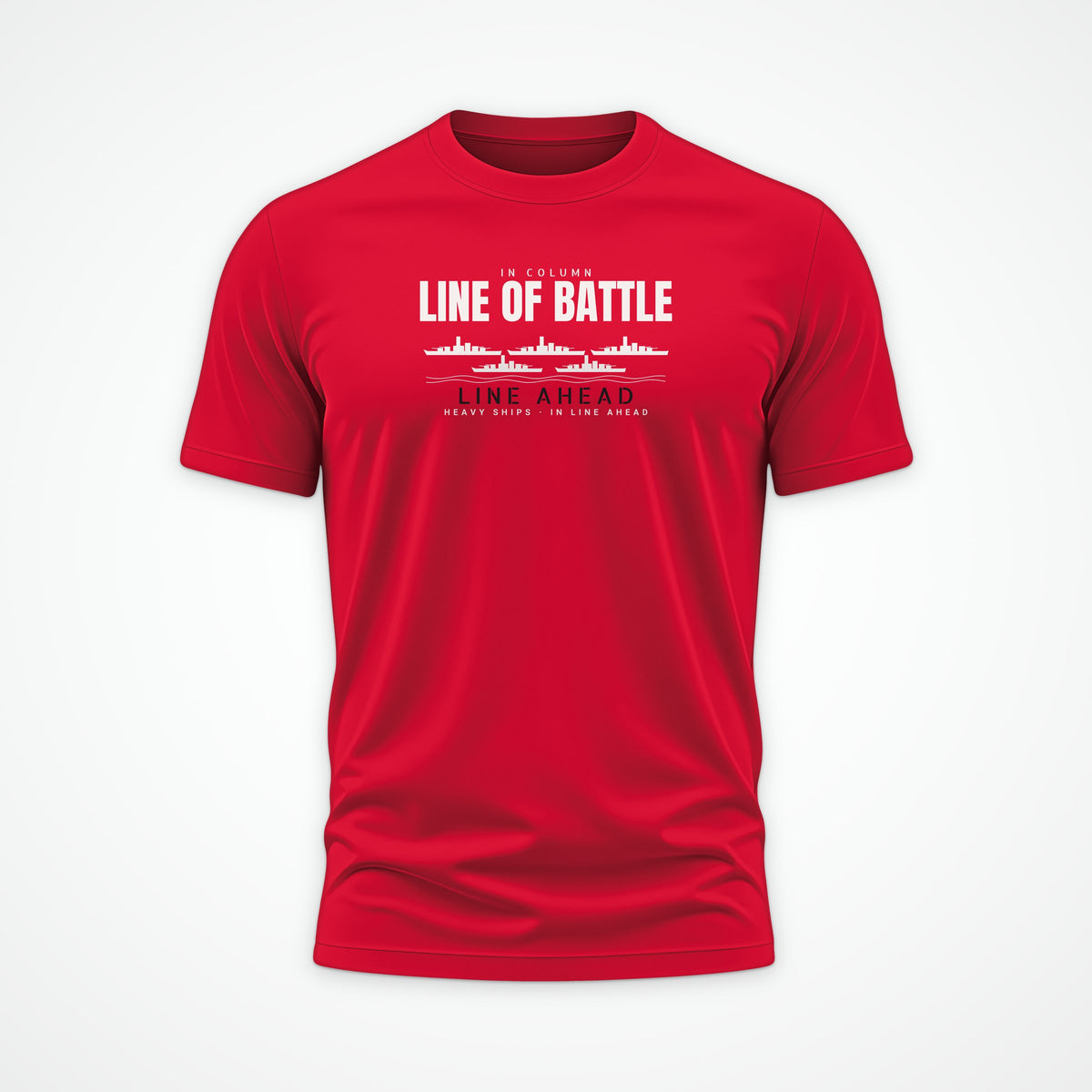 Line of Battle Row Tee in Red