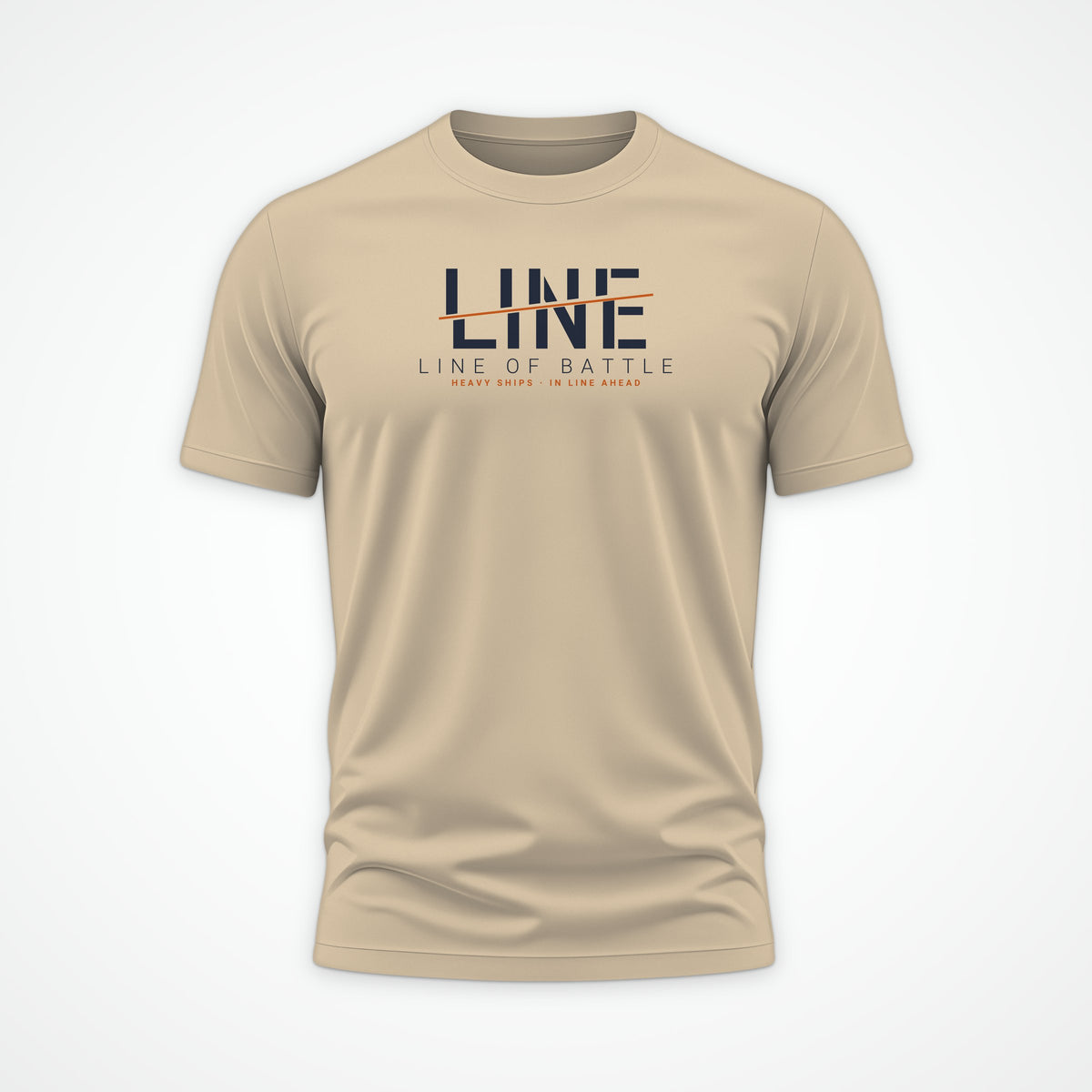 Line of Battle Sliced Tee in Desert Dust