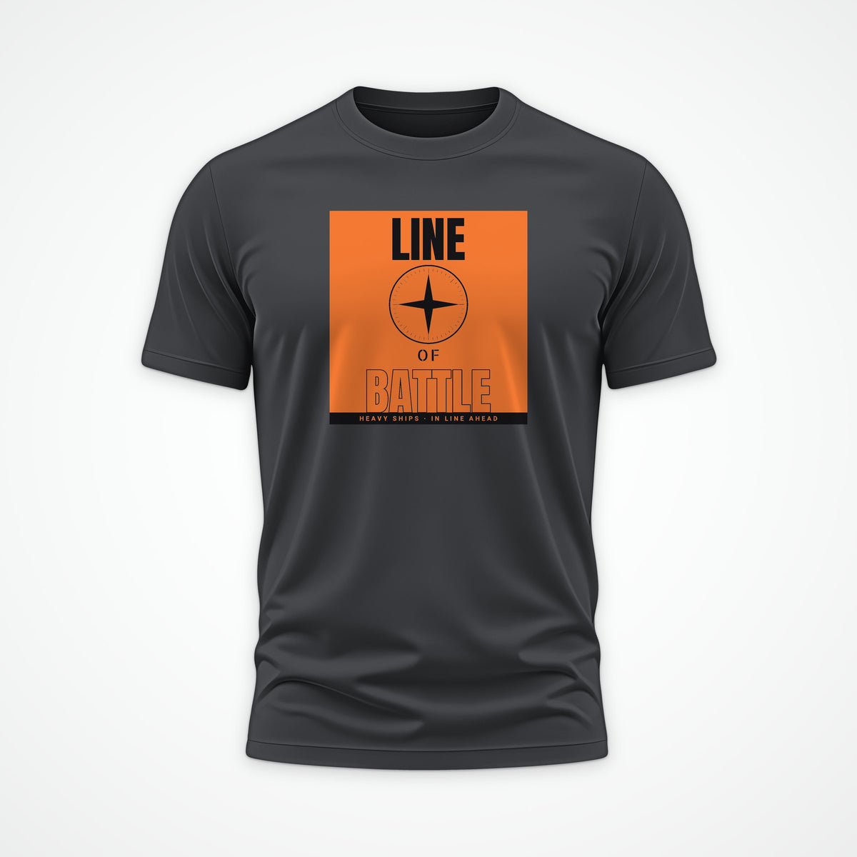 Line of Battle Poster Tee in Anthracite