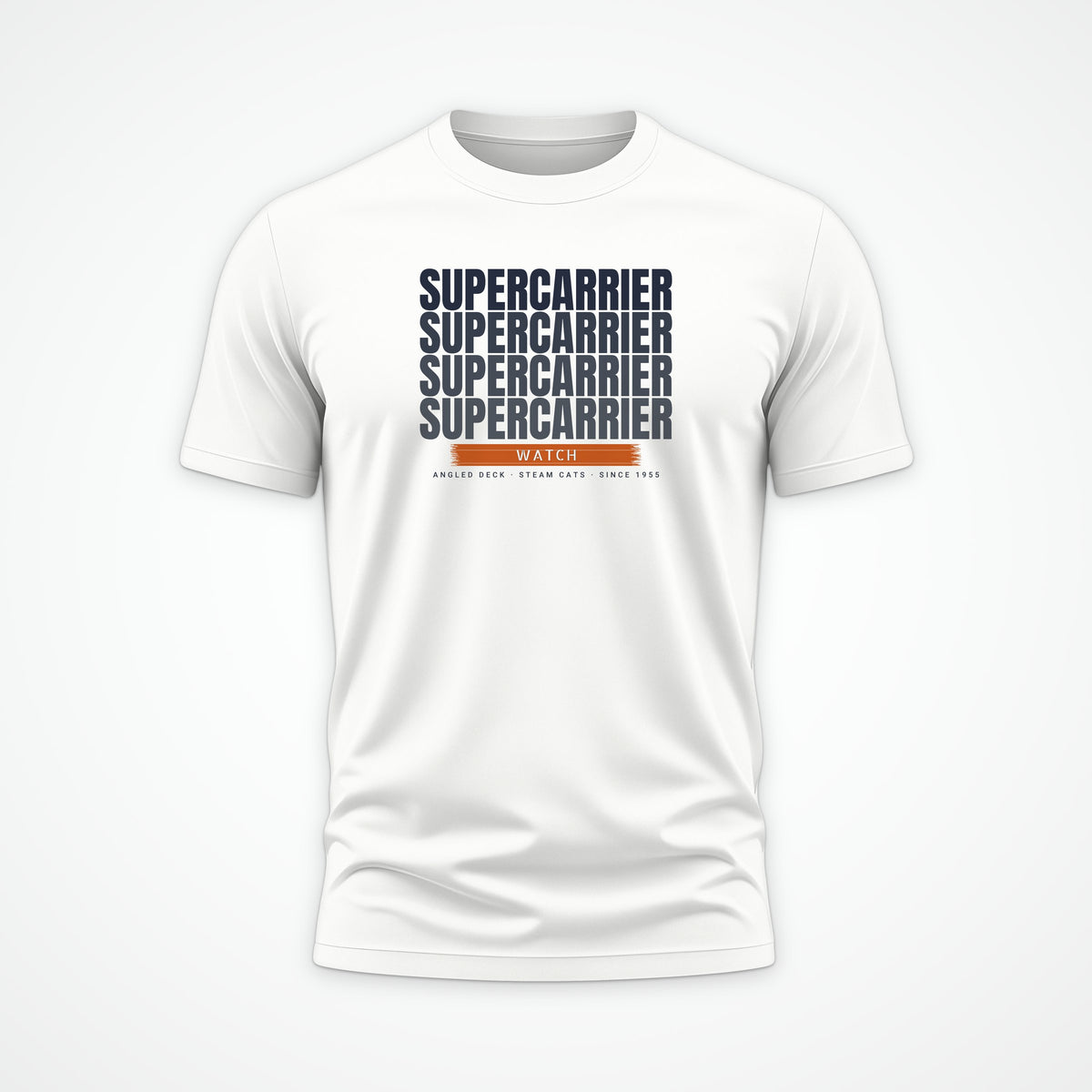 Supercarrier Watch Echo Tee in White