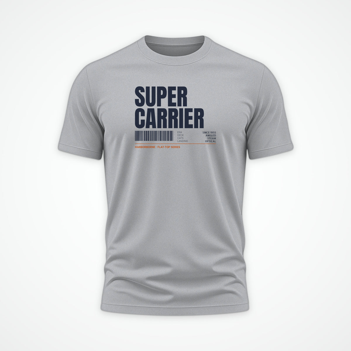 Supercarrier Watch Tag Tee in Heather Grey