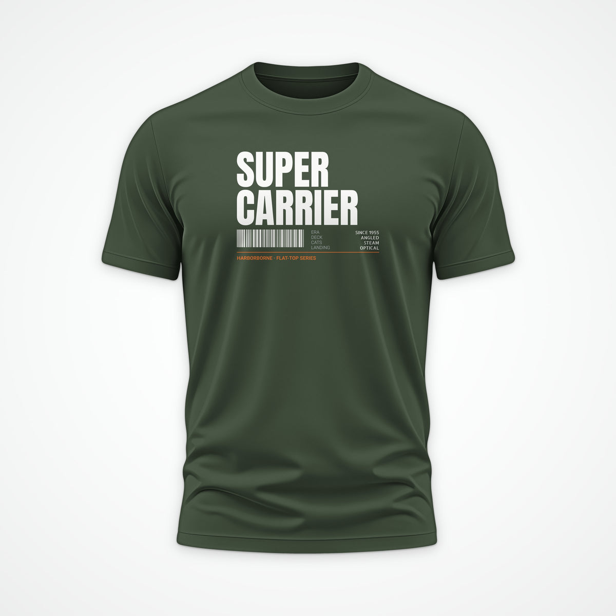 Supercarrier Watch Tag Tee in Olive