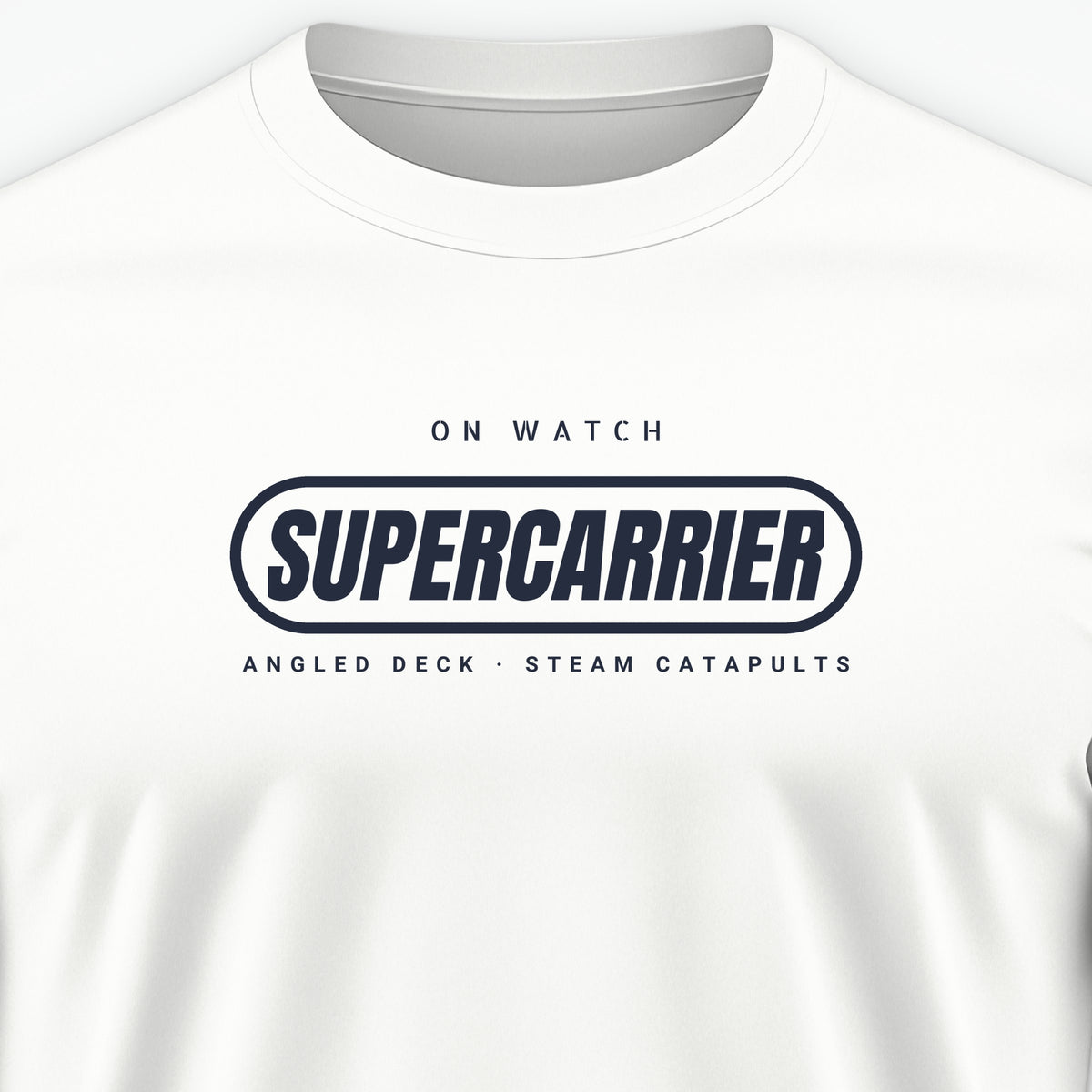 Supercarrier Watch Pill Tee, front print detail