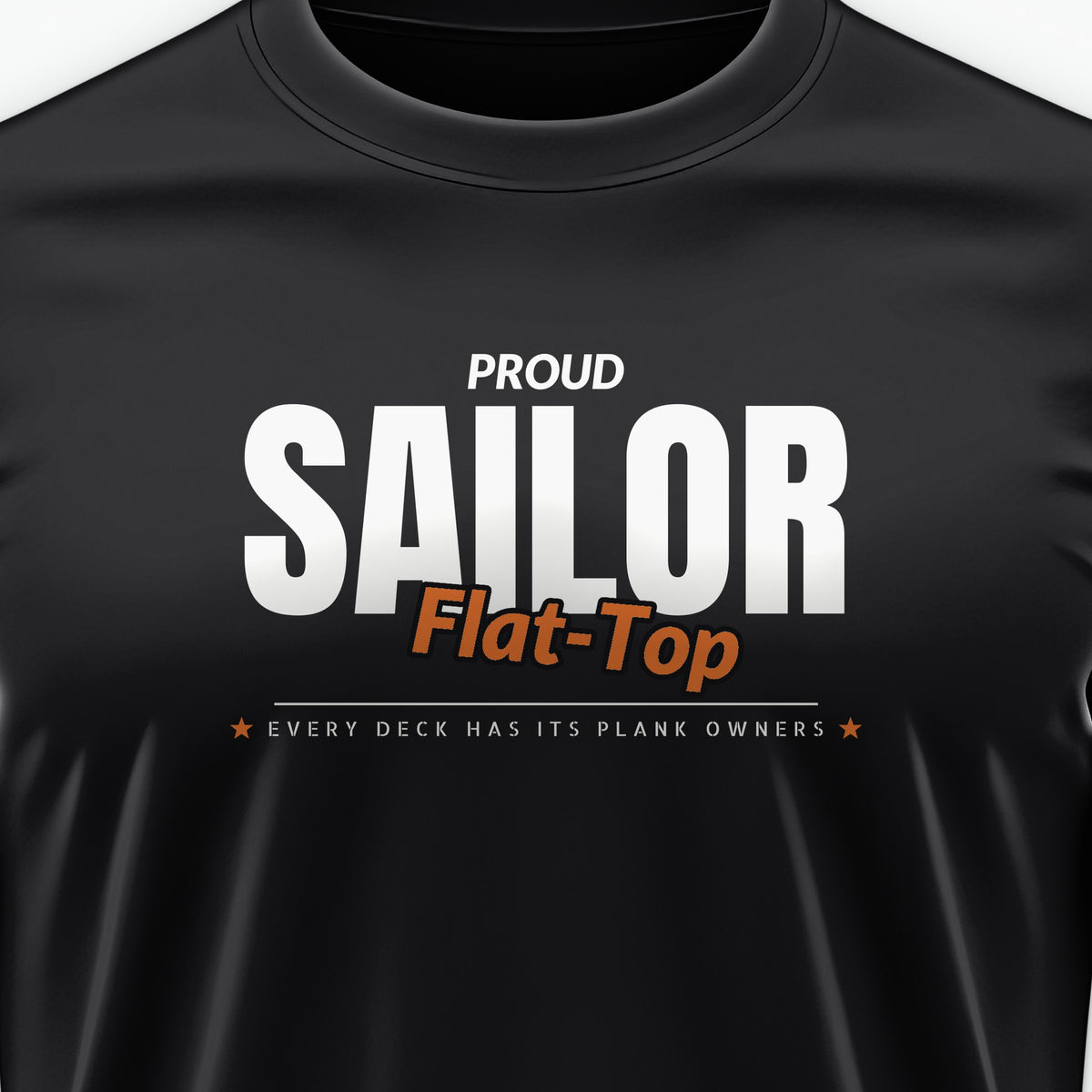 Flat-Top Sailor Club Tee, front print detail