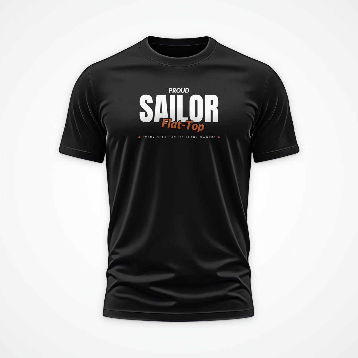 Flat-Top Sailor Club Tee in Black