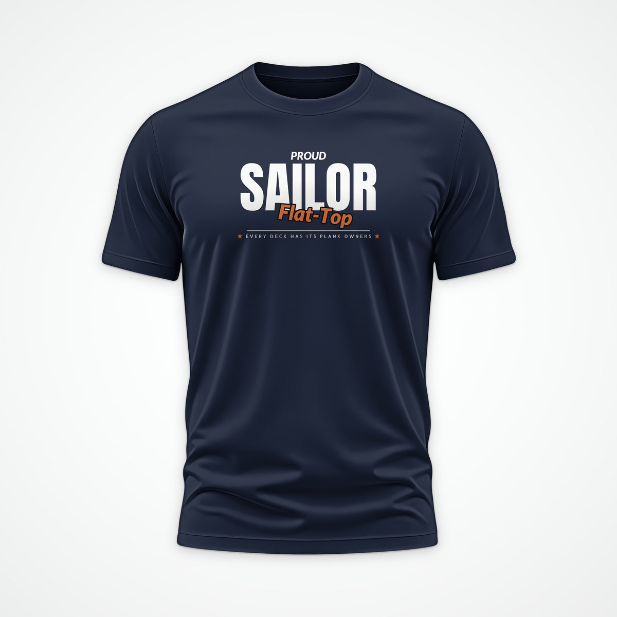 Flat-Top Sailor Club Tee in French Navy