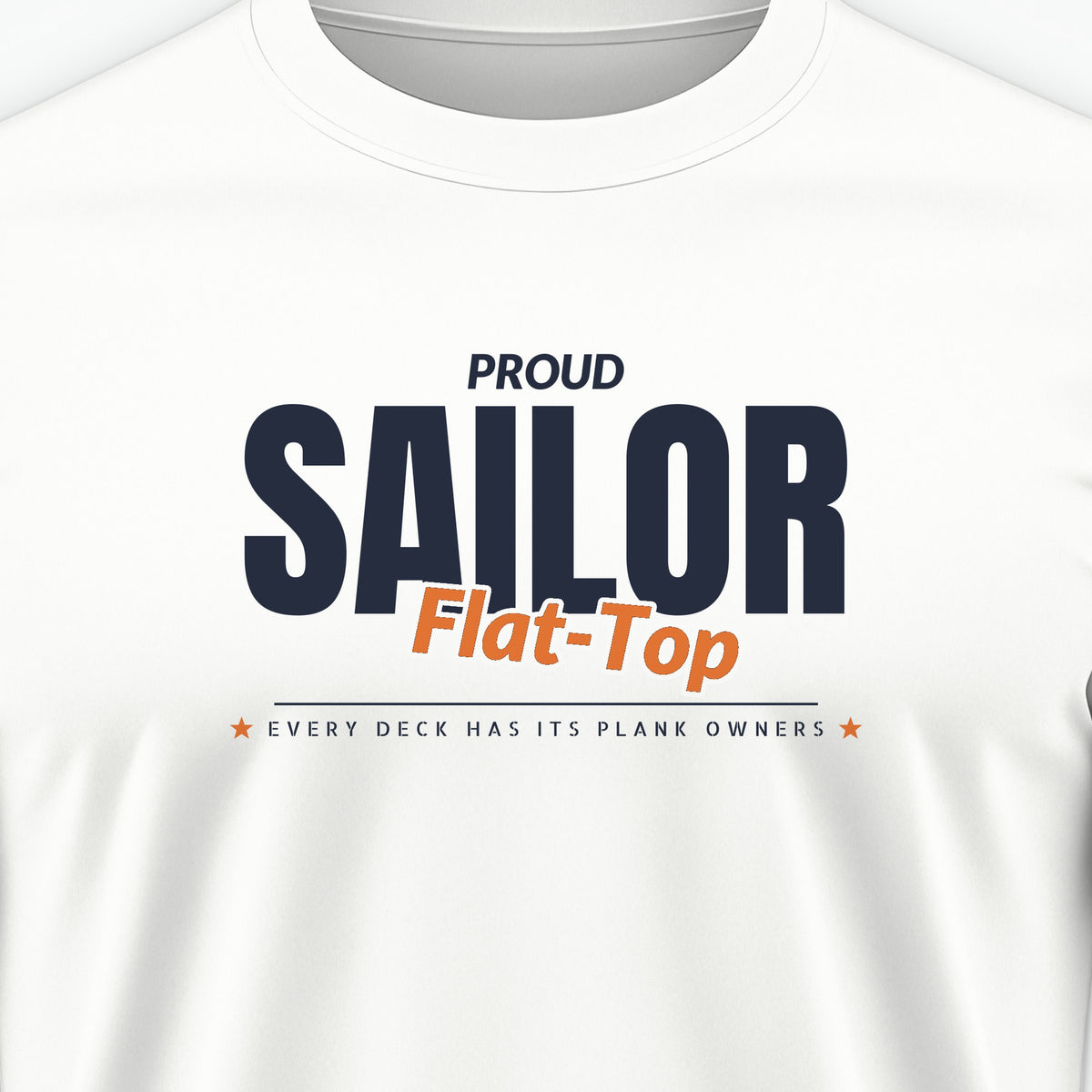 Flat-Top Sailor Club Tee, front print detail