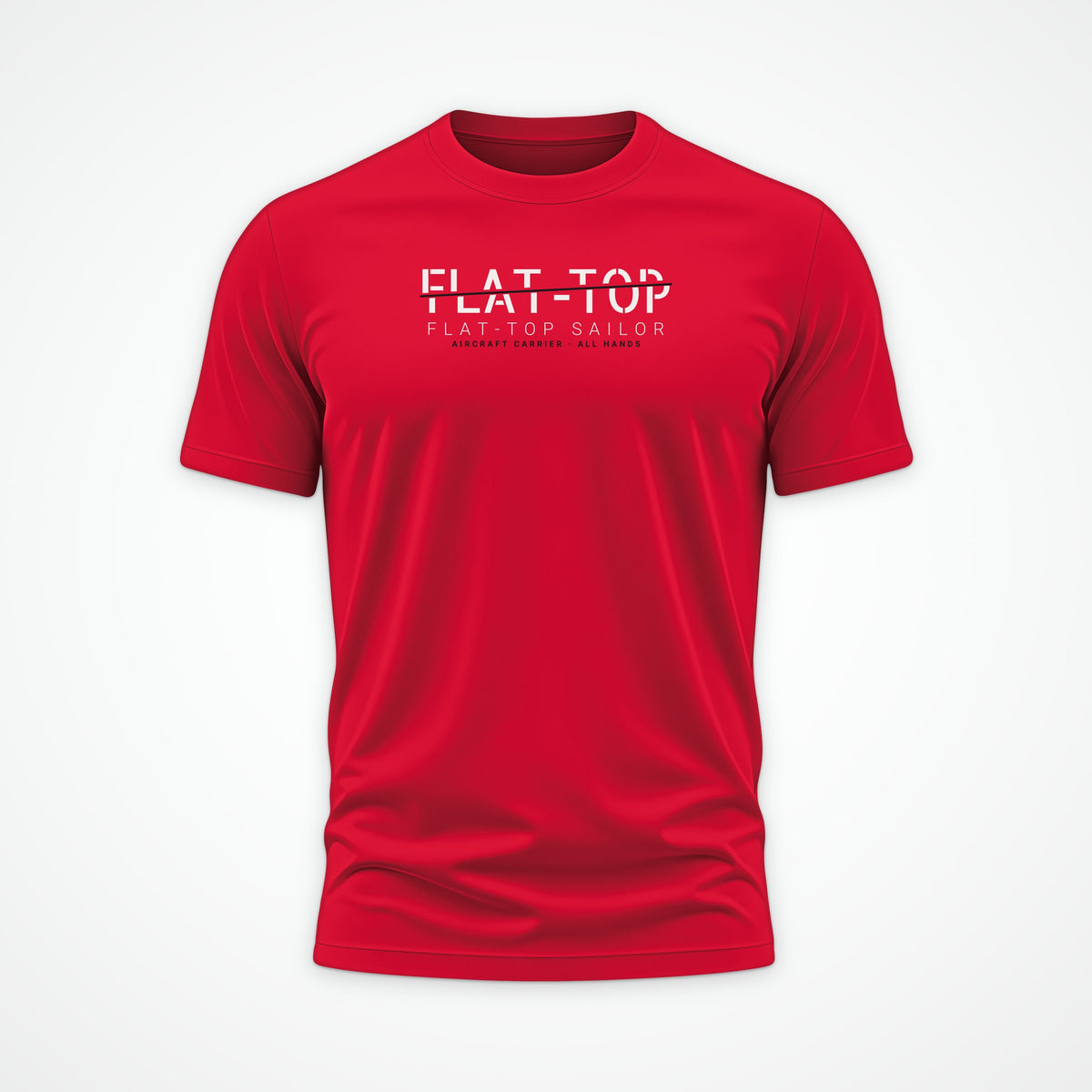 Flat-Top Sailor Sliced Tee in Red