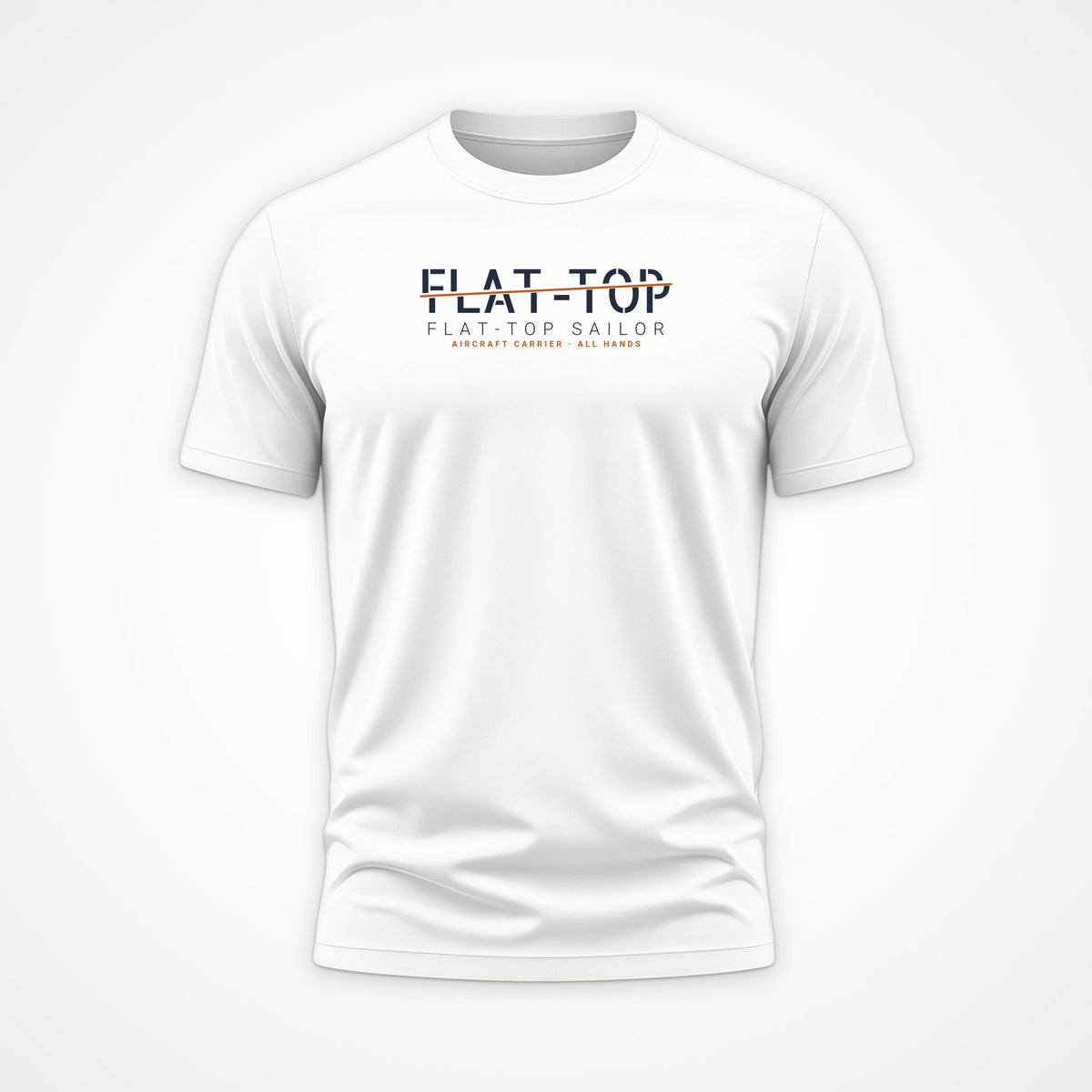 Flat-Top Sailor Sliced Tee in White
