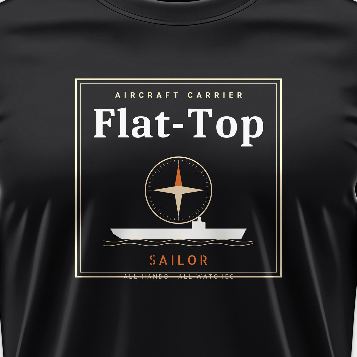 Flat-Top Sailor Frame Tee, front print detail
