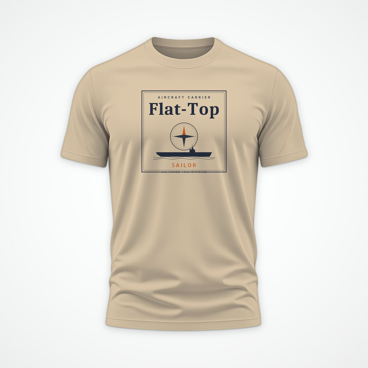 Flat-Top Sailor Frame Tee in Desert Dust