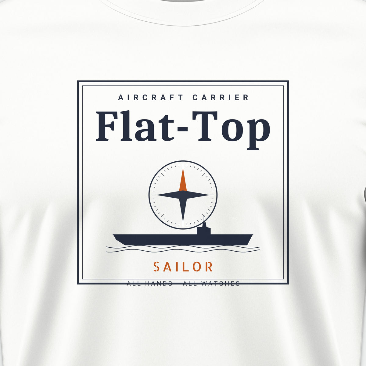 Flat-Top Sailor Frame Tee, front print detail