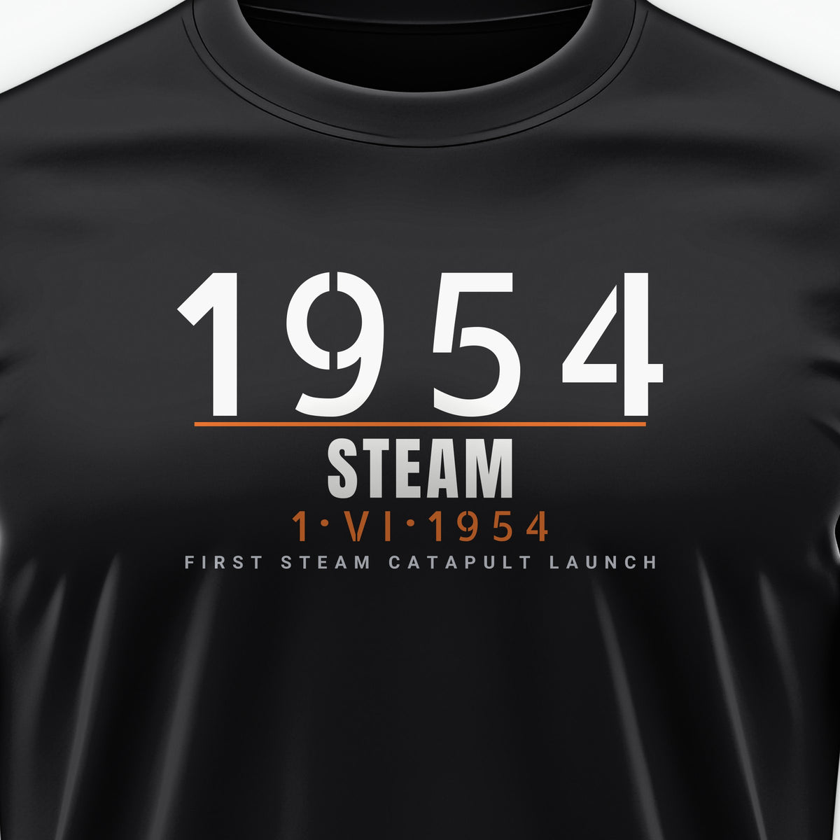Steam Cat Era Timestamp Tee, front print detail