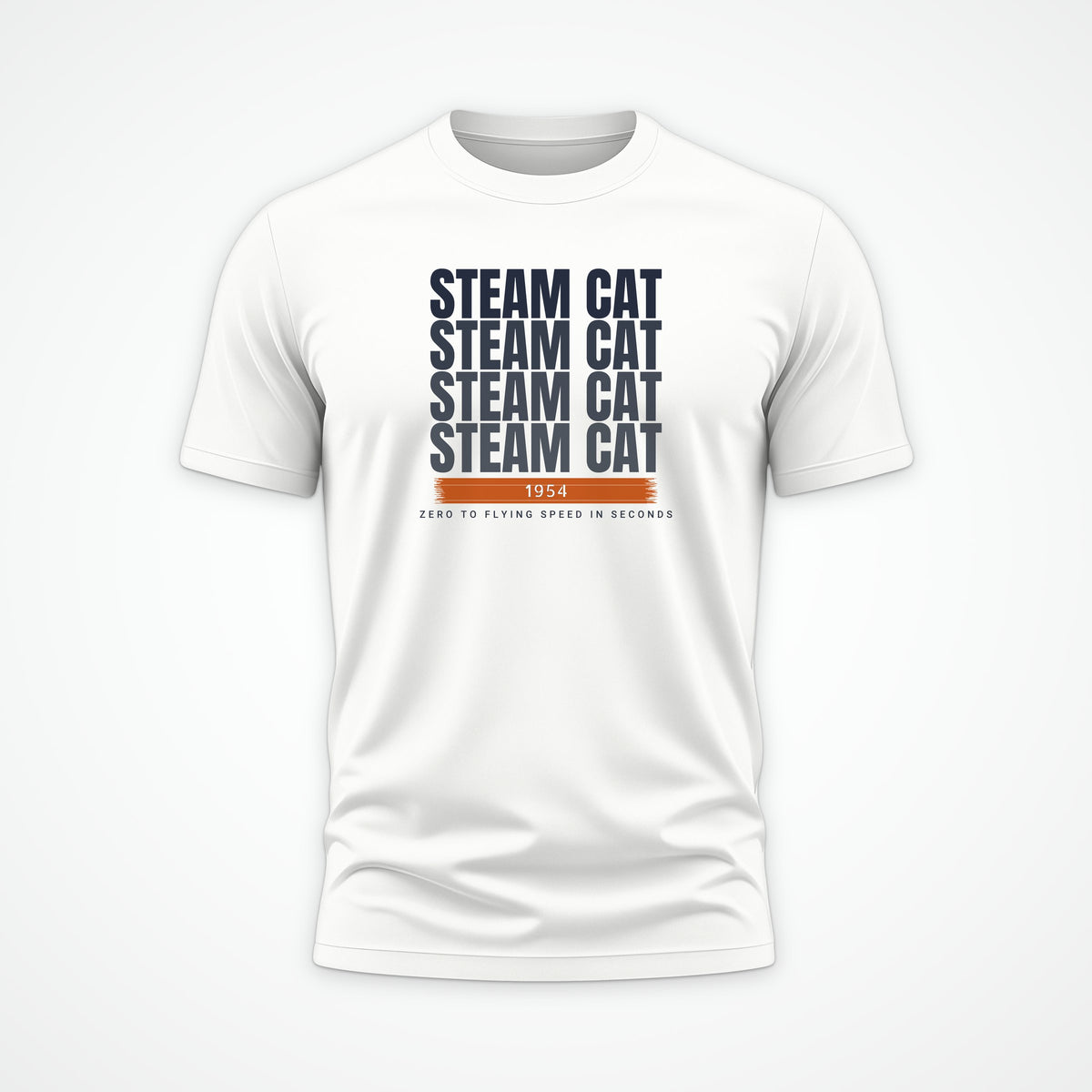 Steam Cat Era Echo Tee in White