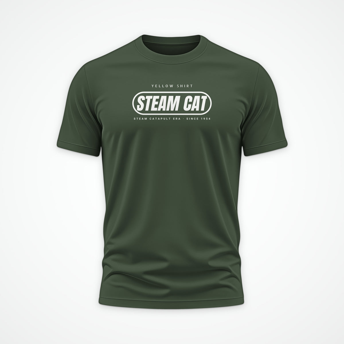 Steam Cat Era Pill Tee in Olive