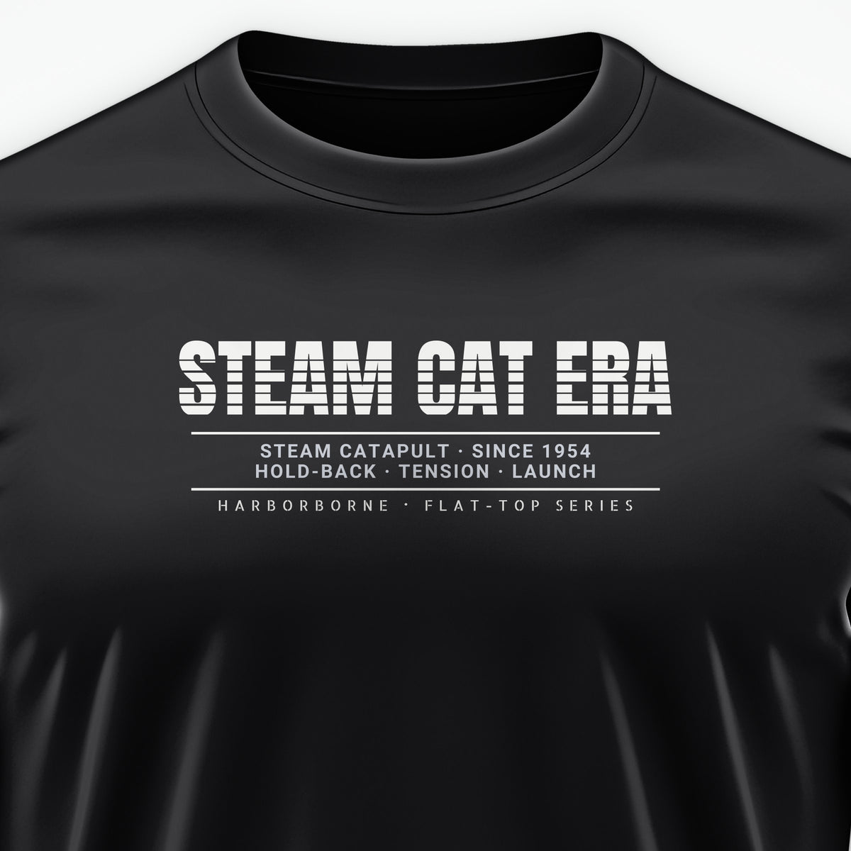 Steam Cat Era Scanline Tee, front print detail