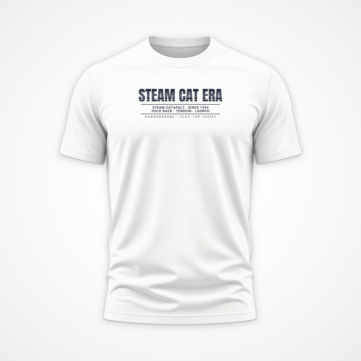 Steam Cat Era Scanline Tee in White