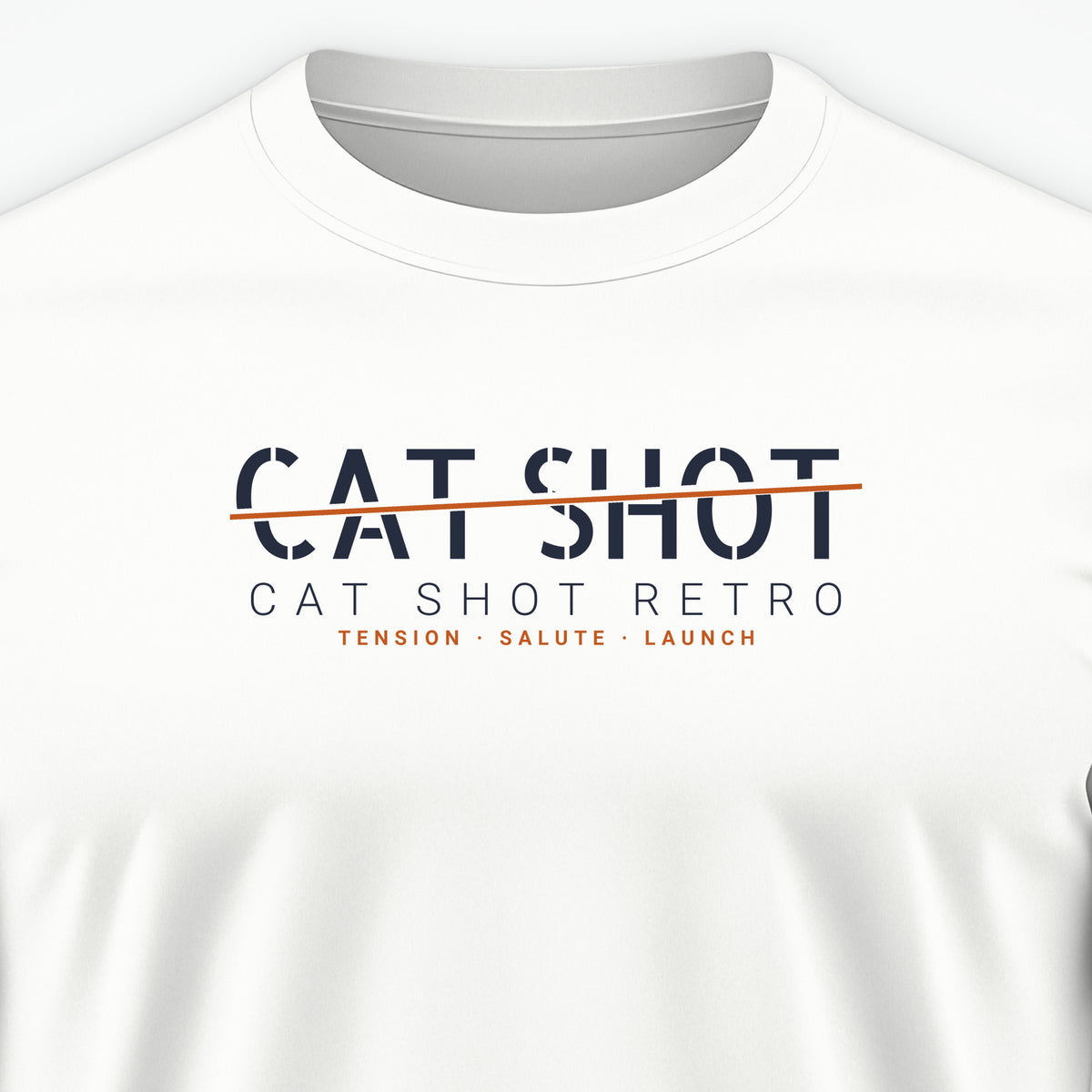 Cat Shot Retro Sliced Tee, front print detail
