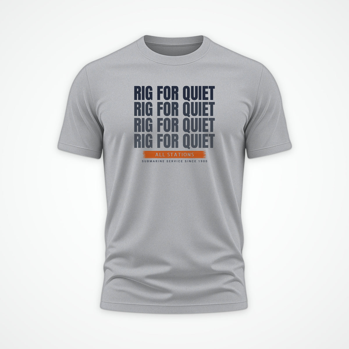 Rig for Quiet Echo Tee in Heather Grey