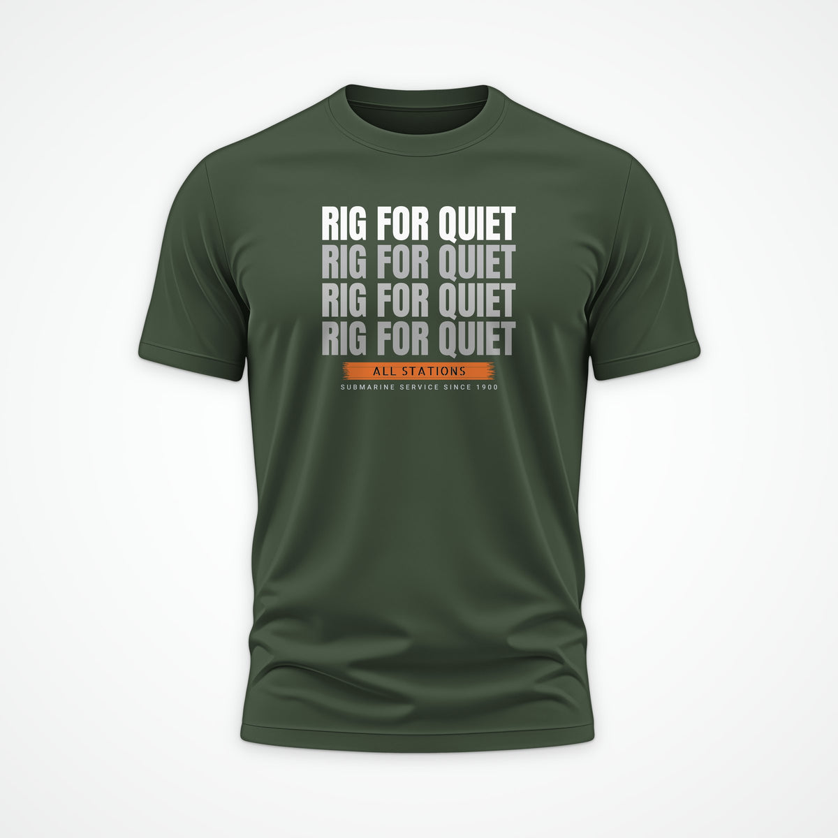 Rig for Quiet Echo Tee in Olive