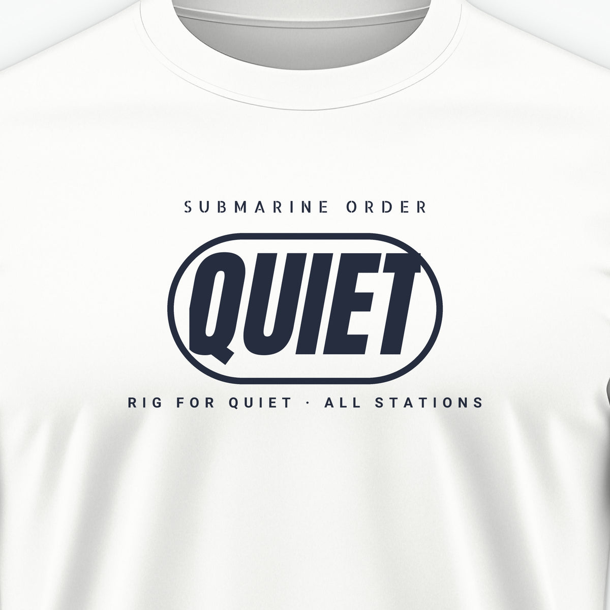 Rig for Quiet Pill Tee, front print detail