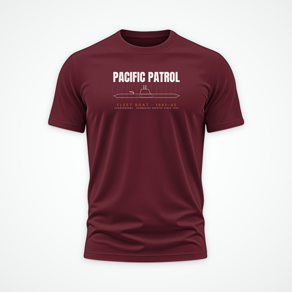Pacific Patrol 1941–45 Blueprint Tee in Burgundy